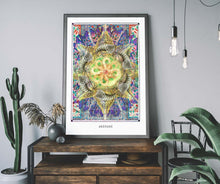 Load image into Gallery viewer, mystic psychedelic mandala art poster for home decor