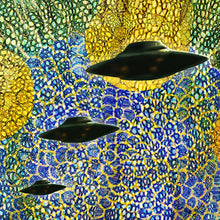 Load image into Gallery viewer, mystic psychedelic ufo art poster for home decor