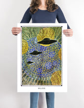 Load image into Gallery viewer, mystic psychedelic ufo art poster for home decor
