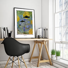 Load image into Gallery viewer, mystic psychedelic ufo art poster for home decor