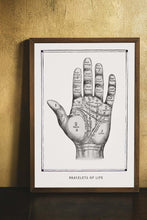 Load image into Gallery viewer, palm reading, visionary art, mytic art poster - coloro mystic