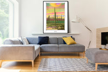 Load image into Gallery viewer, trippy psychedelic Cactus art poster boho home decor- coloro mystic