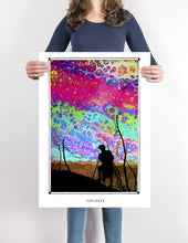 Load image into Gallery viewer, fantasy psychedelic art poster for home decor - coloro mystic