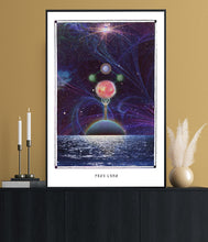 Laden Sie das Bild in den Galerie-Viewer, Frau Luna cosmic wall art