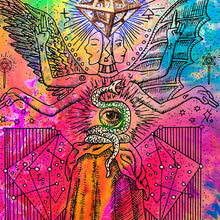 Laden Sie das Bild in den Galerie-Viewer, mystic psychedelic astronomy art poster for home decor -coloro mystic