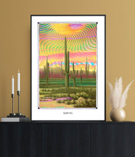 Load image into Gallery viewer, Psychedelic Mescaline cactus poster for your House and home office decor