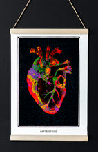 Load image into Gallery viewer, heart anatomical psychedelic art poster for boho home decor - coloro mystic