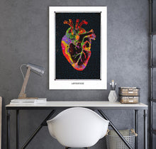 Load image into Gallery viewer, heart anatomical psychedelic art poster for boho home decor - coloro mystic