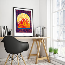 Laden Sie das Bild in den Galerie-Viewer, flower of life psychedelic art poster for boho home decro - coloro mystic