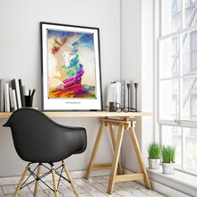 Laden Sie das Bild in den Galerie-Viewer, forest woman metamorphoses art poster for boho home decor - coloro mystic