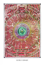 Laden Sie das Bild in den Galerie-Viewer, egypsian osiris zodiac art poster for boho home decor - coloro mystic