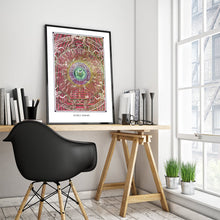 Laden Sie das Bild in den Galerie-Viewer, egypsian osiris zodiac art poster for boho home decor - coloro mystic