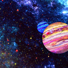 Laden Sie das Bild in den Galerie-Viewer, galaxy space planet ruby art poster for boho home decor - coloro mystic
