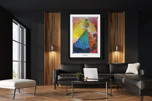 Laden Sie das Bild in den Galerie-Viewer, egyptian pyramid psychedelic art poster for boho home decor - coloro mystic