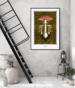 TRUTH- Psychedelic poster Amanita muscaria