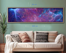 Laden Sie das Bild in den Galerie-Viewer, Crimson Vortex | Panoramic Canvas Print 200×50cm – COLORO MYSTIC