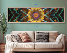 Laden Sie das Bild in den Galerie-Viewer, Neural Drift | Panoramic Canvas Print 200×50cm – COLORO MYSTIC