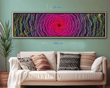 Laden Sie das Bild in den Galerie-Viewer, Purple Lotus | Panoramic Canvas Print 200×50cm – COLORO MYSTIC