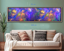 Laden Sie das Bild in den Galerie-Viewer, Quantum Bloom | Panoramic Canvas Print 200×50cm – COLORO MYSTIC