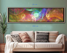 Laden Sie das Bild in den Galerie-Viewer, Celestial Drift | Panoramic Canvas Print 200×50cm – COLORO MYSTIC