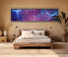 Laden Sie das Bild in den Galerie-Viewer, Crimson Vortex | Panoramic Canvas Print 200×50cm – COLORO MYSTIC