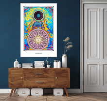 Laden Sie das Bild in den Galerie-Viewer, mystic psychedelic astronomy art poster for home decor