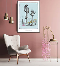 Load image into Gallery viewer, fantasy cactus botany art poster for decor - coloro mystic