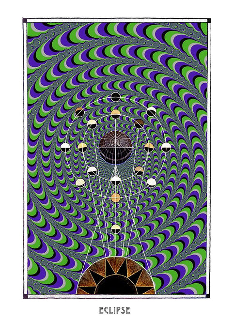 astronomy psychedelic geometry art poster for home decor - coloro mystic