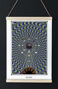 astronomy psychedelic geometry art poster for home decor