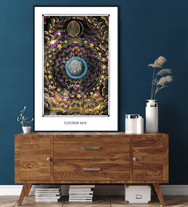 astronomy psychedelic art poster for home decor - coloro mystic