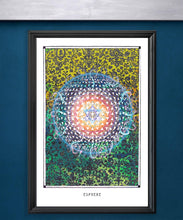 Load image into Gallery viewer, yantra psychedelic art poster for boho home decor - coloro mystic