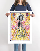 Load image into Gallery viewer, god squid mystical art poster - coloro mystic