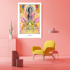 god squid mystical art poster - coloro mystic