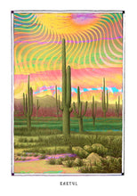 Laden Sie das Bild in den Galerie-Viewer, Psychedelic Mescaline cactus poster for your House and home office decor