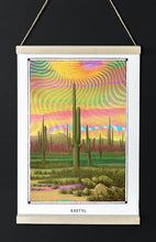 Load image into Gallery viewer, trippy psychedelic Cactus art poster boho home decor- coloro mystic