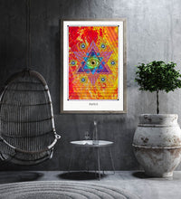 Load image into Gallery viewer, magical eye pentagram mystical art poster for home decor - coloro mystic