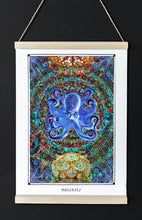 Laden Sie das Bild in den Galerie-Viewer, mystical octopus mandala art poster for boho home decor - coloro mystic