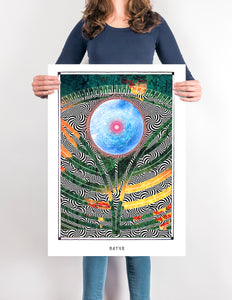 Nature fractals. Mystic and surreal collages. perfect for your home decor, office or for a especial present.