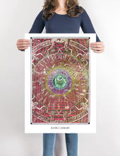 Laden Sie das Bild in den Galerie-Viewer, egypsian osiris zodiac art poster for boho home decor - coloro mystic