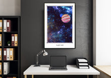 Laden Sie das Bild in den Galerie-Viewer, galaxy space planet ruby art poster for boho home decor - coloro mystic