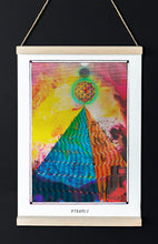 Laden Sie das Bild in den Galerie-Viewer, egyptian pyramid psychedelic art poster for boho home decor - coloro mystic