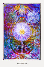Load image into Gallery viewer, esoteric occult art poster for boho home decor - coloro mystic