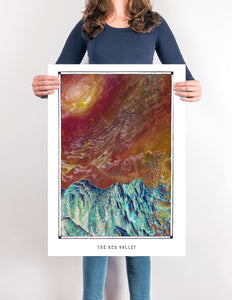 Surreal Mars landscape poster for your House and home office decor